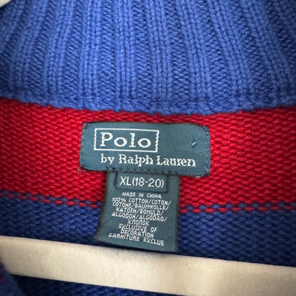 Ralph Lauren Polo sweater boys XL 18/20 - Picture 3 of 3